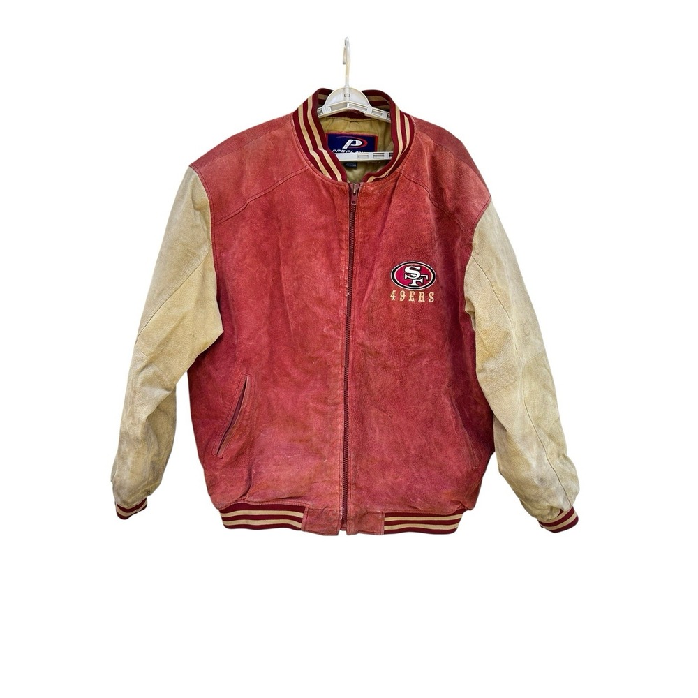 VTG San Francisco 49ers ProPlayer Men's XXL Suede Leather Varsity Jacket